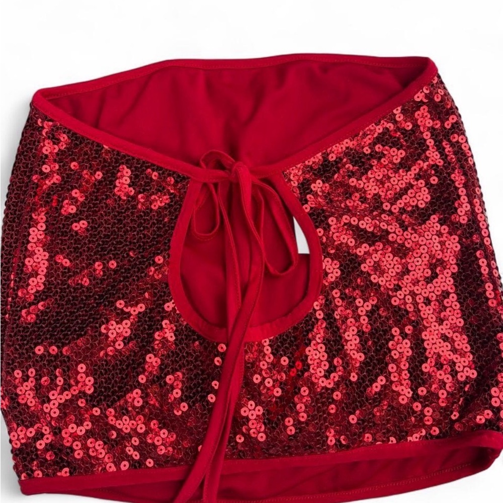 Vintage Y2K Sequin Tube Top